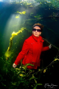 "Jungle red", Put van Ekeren, Belgium, model: Marlène Ter... by Filip Staes 